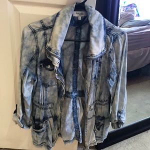 Blue and white jacket